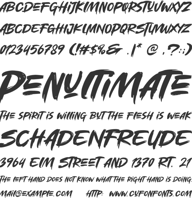 Slowdex font preview