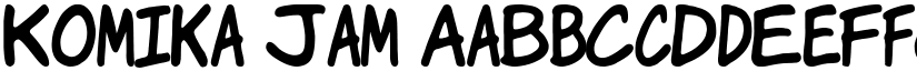 Komika Jam font