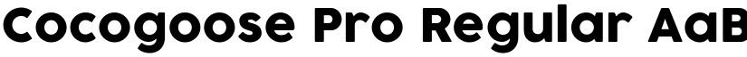 Cocogoose Pro Regular font