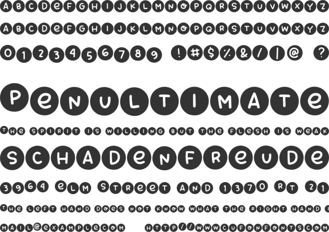 Baby Plums font preview