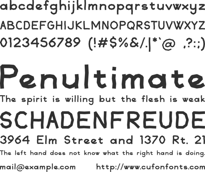 Mico font preview