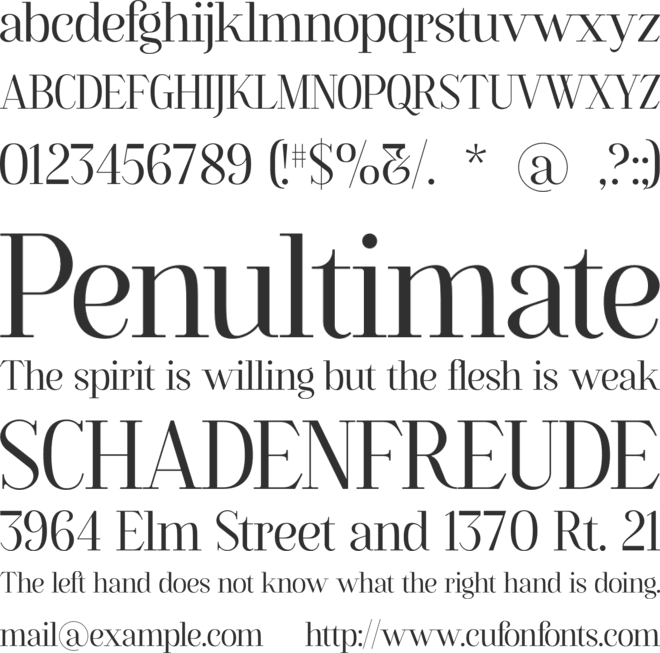 Flowrite font preview