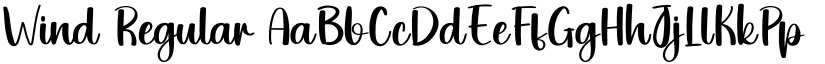 Wind Regular font