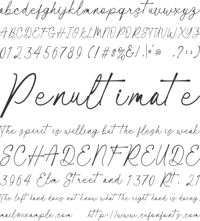 Santun font preview