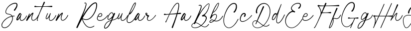 Santun Regular font