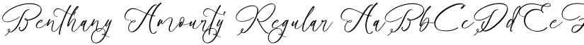 Benthany Amourty font download