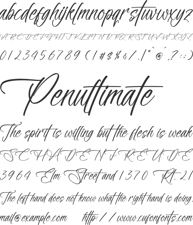 Arthurlla Theodyre font preview