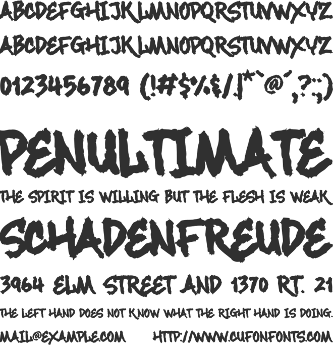 Maximback Distressed font preview