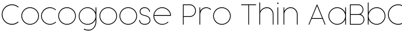 Cocogoose Pro Thin font
