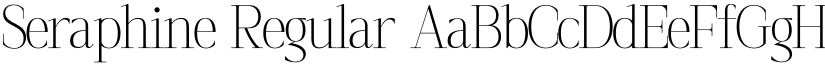 Seraphine Regular font
