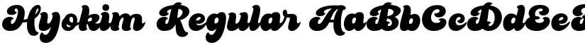 Hyokim Regular font