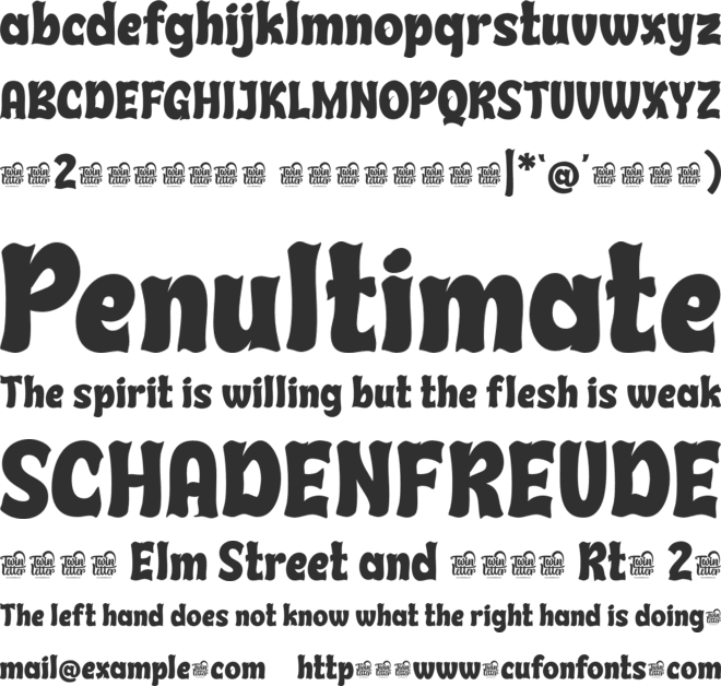 SYCERO Trial font preview