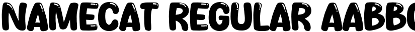 Namecat Regular font