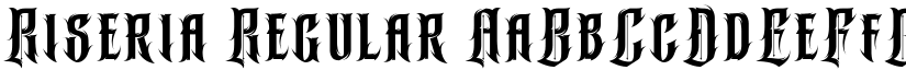Riseria Regular font