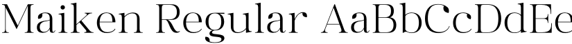 Maiken Regular font