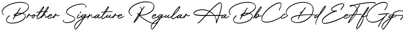 Brother Signature Regular font