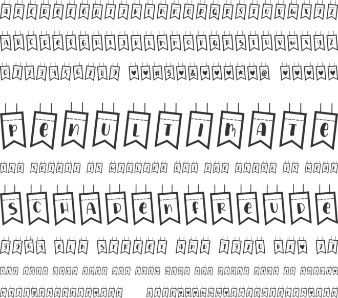 Happy Festive font preview