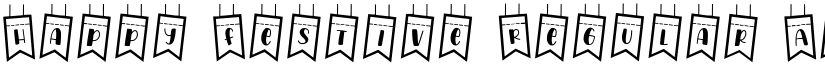 Happy Festive Regular font