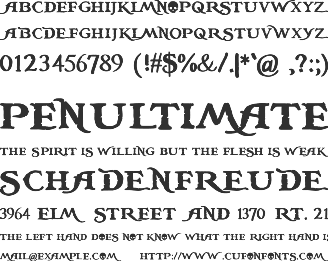 the rum is gone font preview