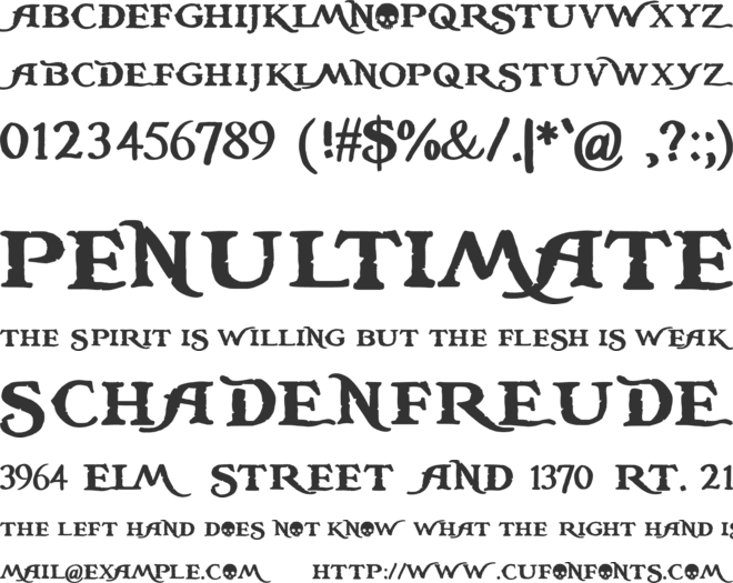 the rum is gone font preview