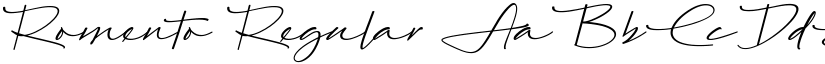 Romento Regular font