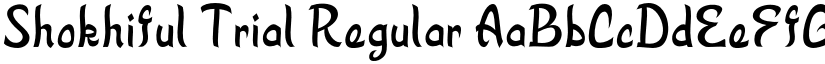 Shokhiful Trial Regular font