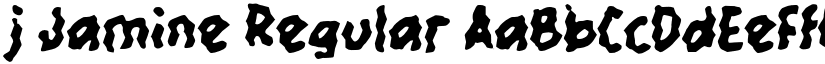 j Jamine font download