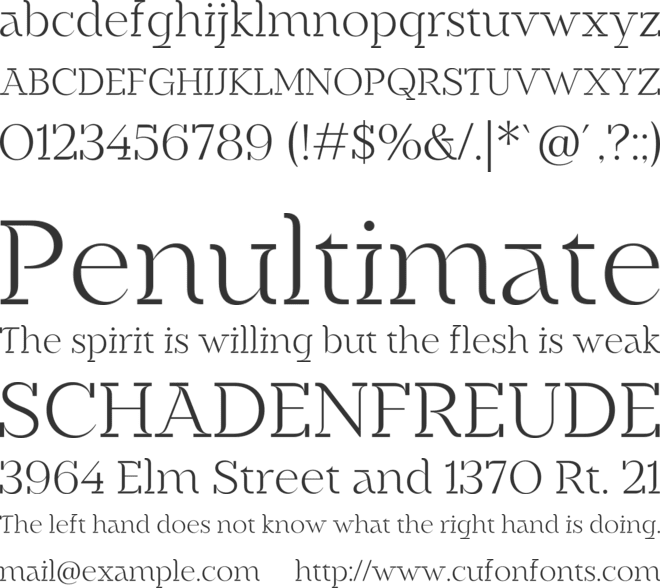 Realico font preview