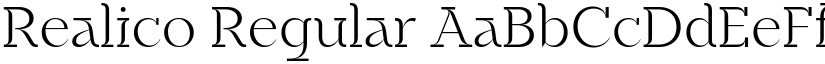 Realico Regular font