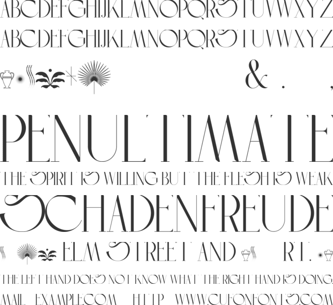 CROISAN font preview