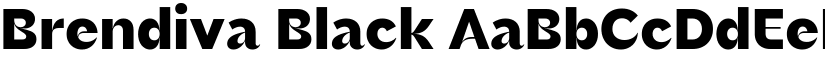 Brendiva Black font