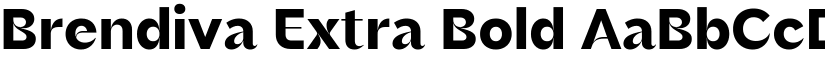 Brendiva Extra Bold font