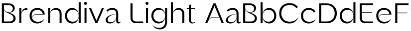 Brendiva Light font