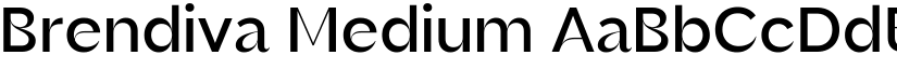 Brendiva Medium font