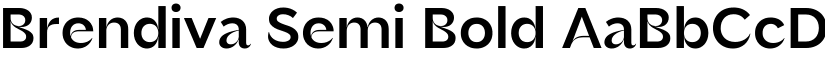 Brendiva Semi Bold font