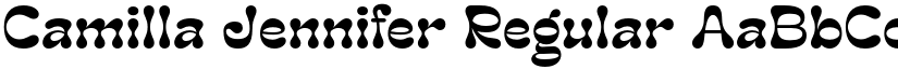 Camilla Jennifer Regular font