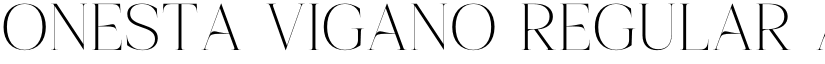 Onesta Vigano Regular font