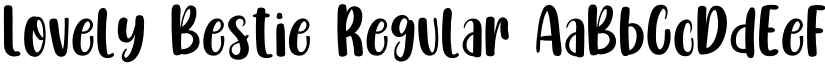 Lovely Bestie Regular font
