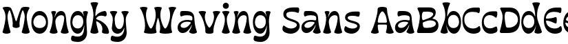 Mongky Waving Sans font