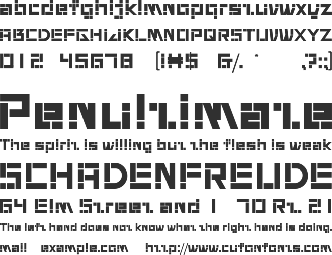 Overya font preview