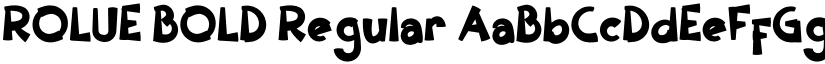 ROLUE BOLD Regular font