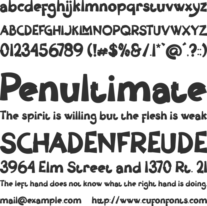 ROLUE font preview