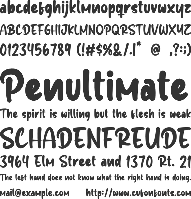 Oliver Kitchen font preview