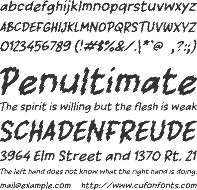 j Jurkam font preview