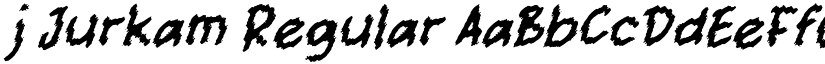 j Jurkam Regular font