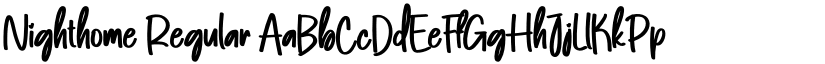 Nighthome font download