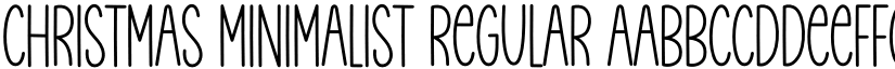 Christmas Minimalist font download