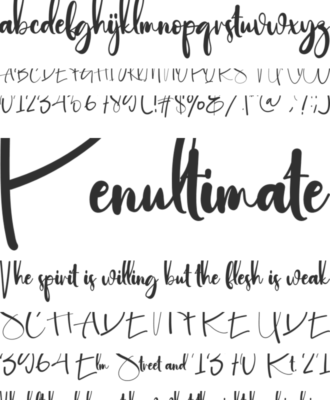 Astrography font preview