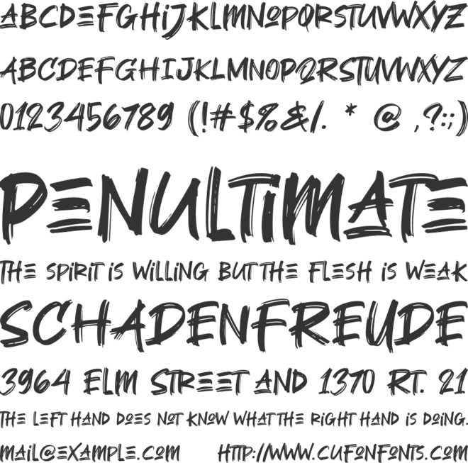 Theory Gank font preview