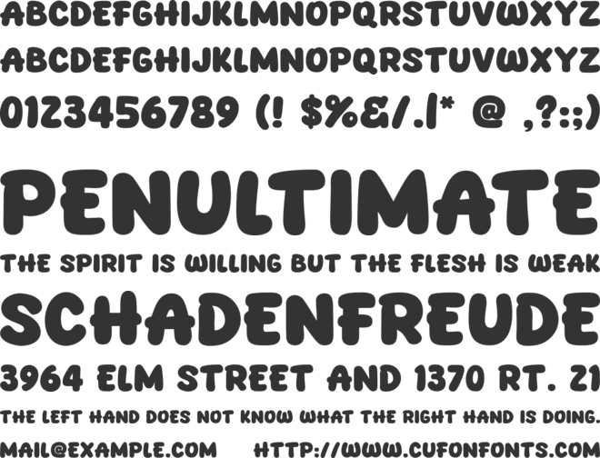 Bro Alex font preview